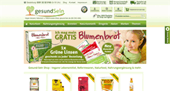 Desktop Screenshot of gesund-sein.de